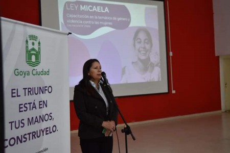 LEY MICAELA:  CAPACITACIÓN EN GOYA.